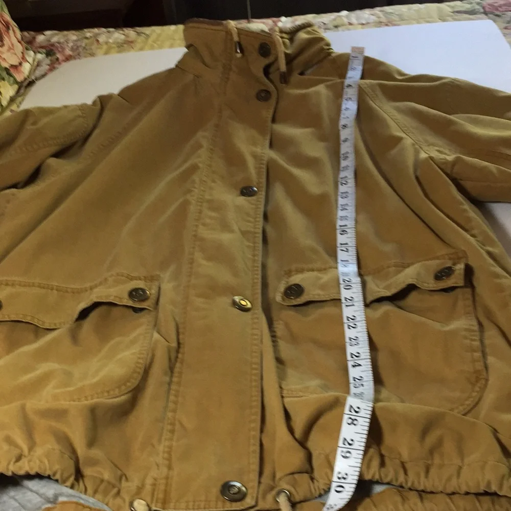 Vintage Towns by London Fog Hooded Zipper / Snap Front Utility Cargo Jacket